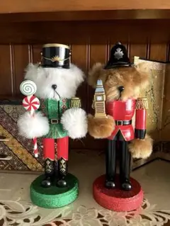 Francfrancクリスマス　くるみ割り人形くまさんベア　２個組