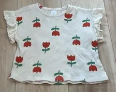 バースデイ フタフタ チューリップ Tシャツ 90