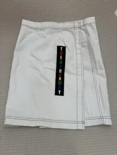 BASIC COTTON ミニスカート　ラップスカート　韓国のサムネイル
