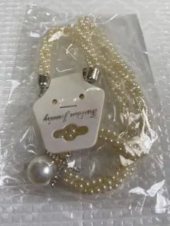 【新品】ネックレス パール ラインストーン 3連 真珠