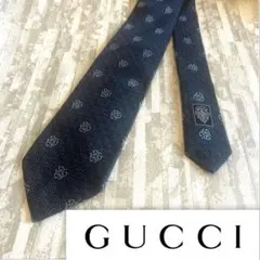 【美品】GUCCI ネクタイ ネイビー