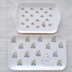 ムーミン & リトルミイ フラットプレート お皿 トレー 2種類セット 新品