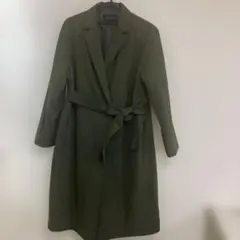 INDIVIカーキー色コート ベルト付き