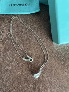 ティファニー ティアドロップ ネックレス SV925 純正約40cm 定番 人気