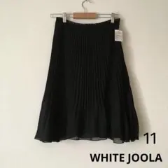 【新品】ホワイトジョーラ　セレモニー プリーツスカート ブラック　Lサイズ