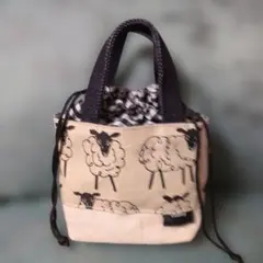 A.G.PEHRSON Ugglor ヒツジ　北欧生地　ミニトートバッグ
