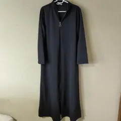 トルコ製アバヤ　//　黒 ロングワンピース