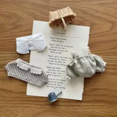 ˗ˋ スカーフ付き ˊ˗ ちびぬい服 3点セット check