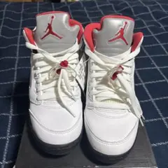 ナイキ エアジョーダン 5 レトロ ファイヤーレッド GS 2020 23cm