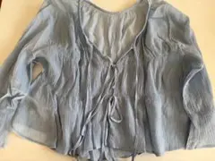 LOWRYS FARM ヨウリュウシャーリングショートブラウス