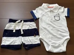 GAP ポロシャツロンパース・ショートパンツセット