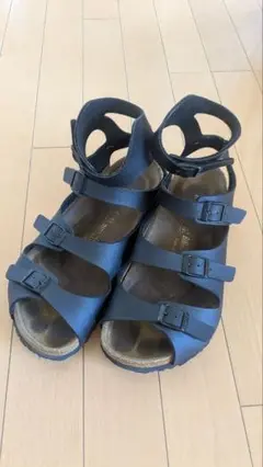 美品　ビルケンシュトック　アテネ　23.0センチ　ネイビー 美品 ビルケンシュトック アテネ 23.0センチ ネイビー - メルカリ