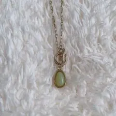 Flowering フラワーリング ネックレス チェーン ストーン イエロー