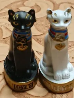 エジプト猫 フィギュア 2体セット
