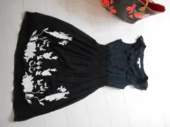 購入時8万上★ダイアン フォン ファステンバーグ★超美モノトーン刺繍ワンピ