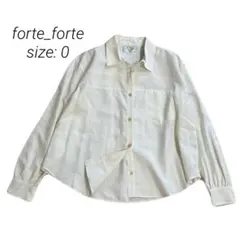 forte_forte フォルテフォルテ アイボリー テンセルシャツのサムネイル