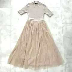 BARNEY'S NEW YORK ベージュ ロングスカート