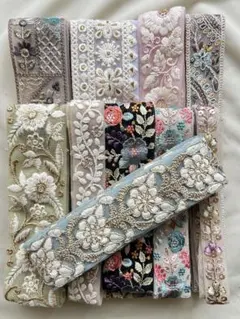 インド刺繍リボン 1mアソートセット 10本 10m