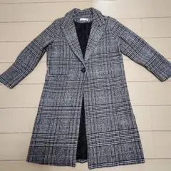 CECIL McBEE チェック柄ロングコート