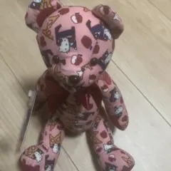 レア キティちゃん 柄　熊のぬいぐるみ　ハローキティ 2003
