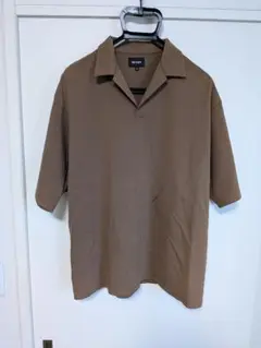 BEAMS ブラウン スキッパーポロシャツ S