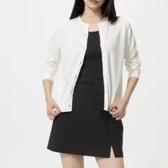 UNIQLO　UVカットクルーネックカーディガン ウォッシャブル