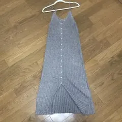 Urban Research リブニット キャミワンピース　グレー