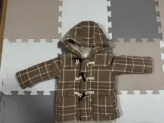 RAT-A-TATR ラッタッター ダッフルコート 中綿 チェック　ベージュ