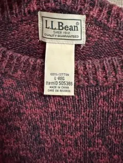 L.L.Bean コットンニット セーター Lサイズのサムネイル