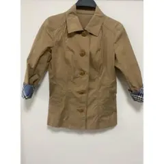 バーバリー　ブルーレーベル　ベージュ トレンチコート ジャケット　ノバチェック