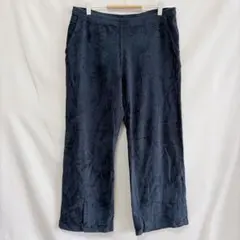 ★L.L.Bean 【L】コーデュロイ イージーパンツ ワイドパンツ　ネイビー