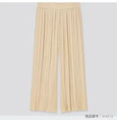 ユニクロ　UNIQLO　シフォンプリーツ スカートパンツ　【新品未使用】 S