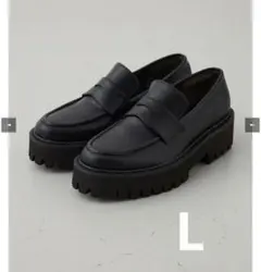 AZUL BY MOUSSYプラットフォームローファー 黒