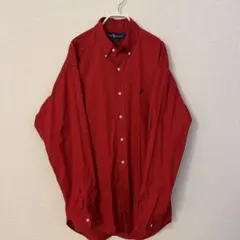 RalphLauren 90s シャツ　レッド