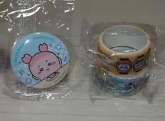 ちいかわ くら寿司 コラボ第二弾 缶バッジ マスキングテープ