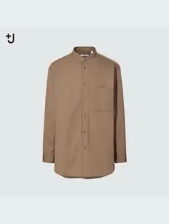 ユニクロ +J スーピマコットンオーバーサイズスタンドカラーシャツ Mサイズ