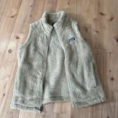 patagonia フリースベスト キッズXL ベージュ