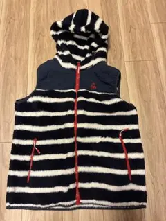 チャムス　フード付きストライプベスト