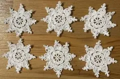 ハンドメイド　レース編み　オーナメント