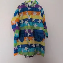 カラフル星柄レインコート95〜115サイズ