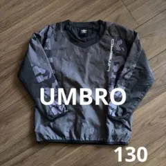 UMBRO ピステ 中綿　130 ブラック グレー　ジュニア