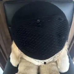 ☆BIRTH DAY BASH☆黒いウールネット付きベレー帽