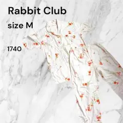 Rabbit Club パジャマ 上下セット 花柄 綿100% Mのサムネイル