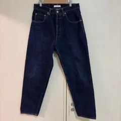 美品】HATSKI ハツキ ワイドデニム 濃紺 size2 ハイウェストぎみ