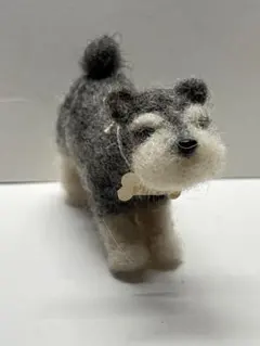 羊毛フェルト　シュナウザー　ハンドメイド　犬のサムネイル