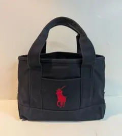 ポロラルフローレン ネイビー キャンバストートバッグ