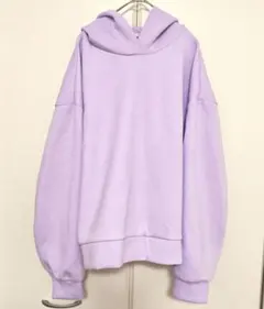 GU　ダブルフェイススリットパーカー　パープル