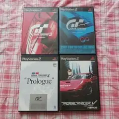 PS2 グランツーリスモ 3 4 Prologue 2001 リッジレーサーV
