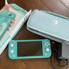 Nintendo Switch Lite ターコイズ 本体　ケース付き
