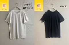 UNIQLO ヒートテッククルーネックT Mサイズ 3枚セット 白2枚 黒1枚